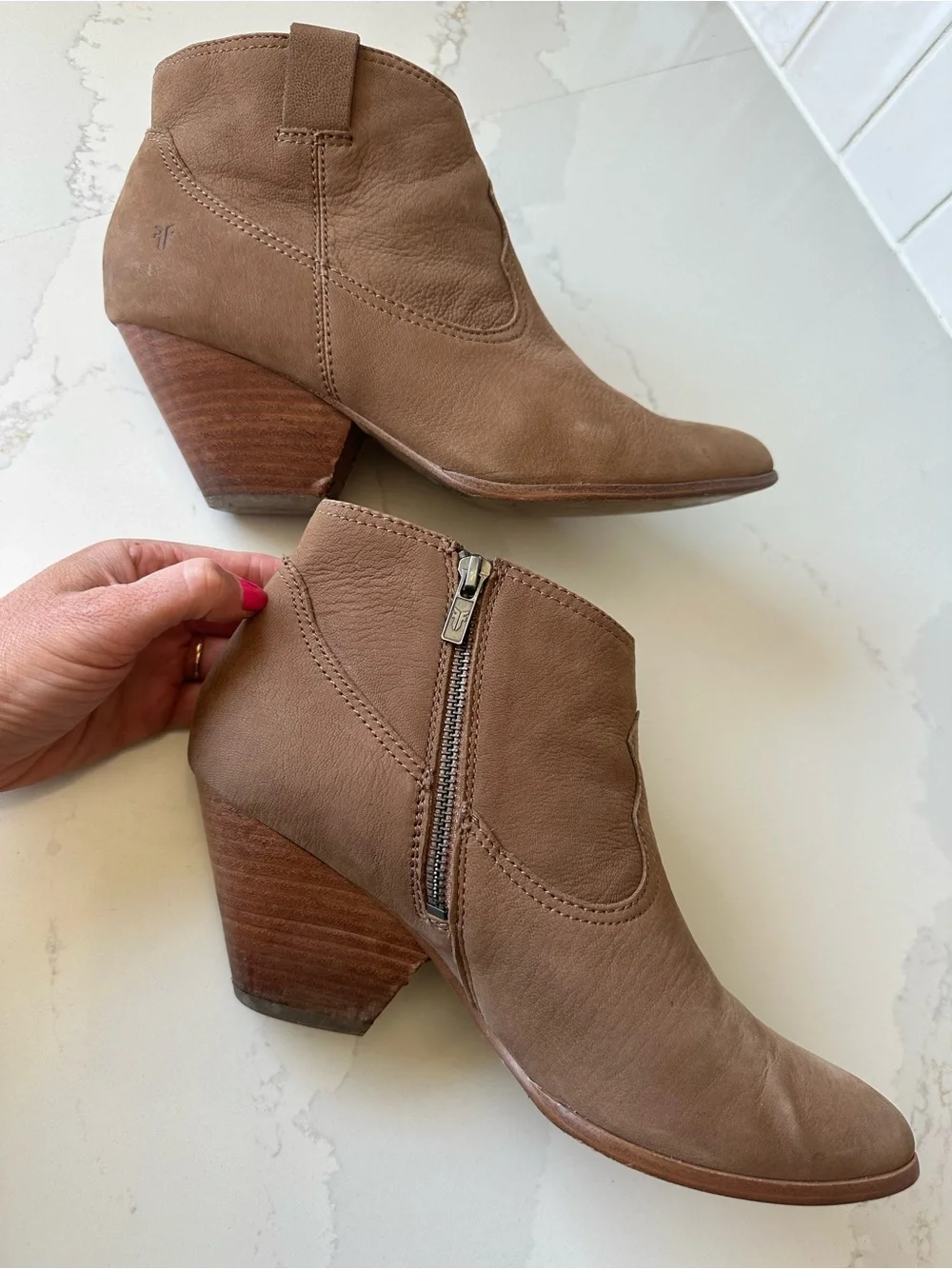 FRYE Reina Leather Booties